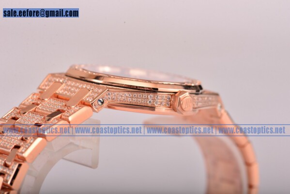 Best Replica Audemars Piguet Royal Oak Watch Rose Gold 15202OR.OO.1240OR.01D (EF)